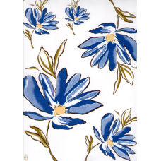 Ref. 78499 -  DECALQUE FLOR AZUL ESTILIZADA 1687/005